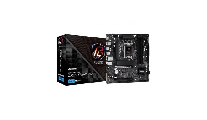 ASRock Emaplaat Intel B760 Express LGA1700 Micro ATX DDR4x4 1xPCI