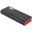 Platinet power bank 13000mAh + torch, black/red (42899)