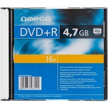 Omega DVD+R 4,7GB 16x karbis