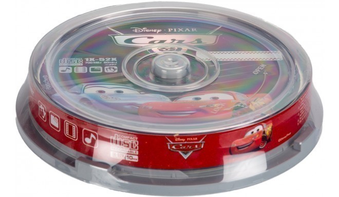 Disney CD-R 700MB 52x Cars 10 gb. spindle iepakojumā