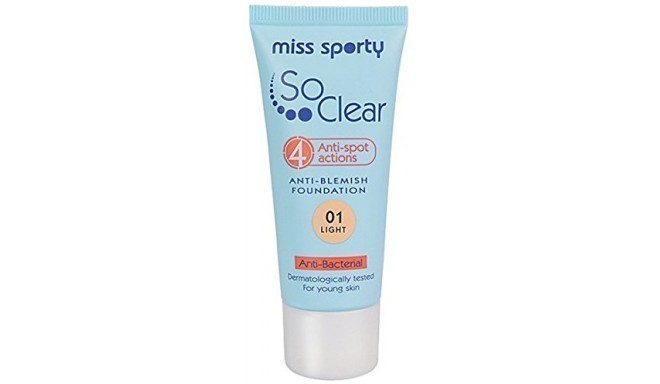 Miss Sporty tonālais krēms So Clear Perfect Skin 30ml (01 Light)