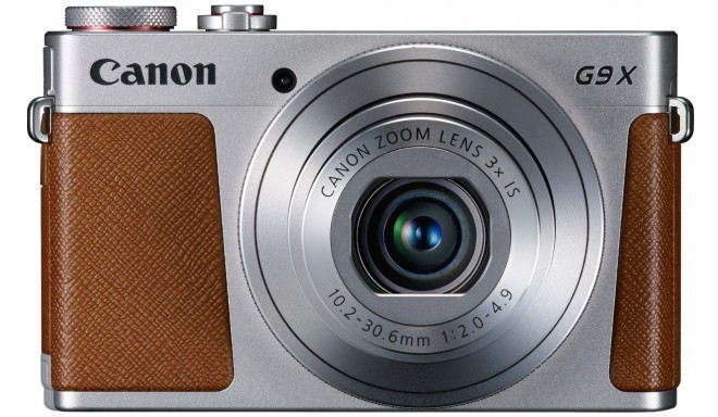Canon PowerShot G9 X, серебристый/коричневый