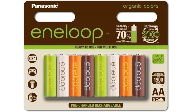 Panasonic eneloop akumulatori AA 1900 8BP Organic