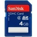 SanDisk memory card SDHC 4GB Class 4