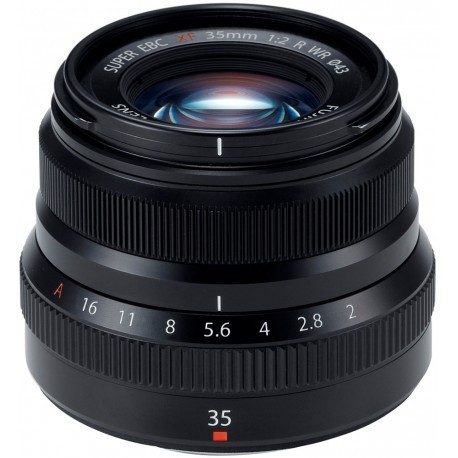 Fujinon XF 35mm f/2 R WR objektiiv, must