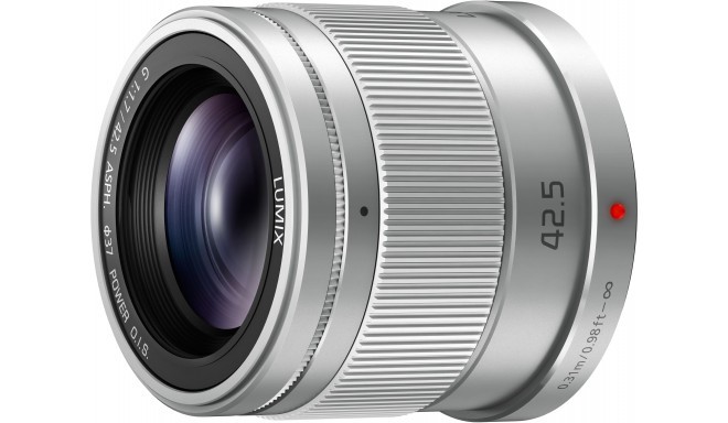 Panasonic Lumix G 42,5mm f/1.7 ASPH. Power O.I.S. lens, silver