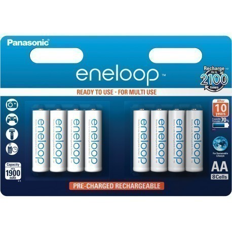 Panasonic eneloop akumulators AA 1900 8BP