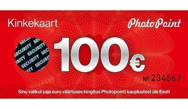 Kinkekaart 100 eurot
