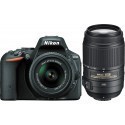 Nikon D5500 + 18-55 VR II + 55-300 VR Kit, black
