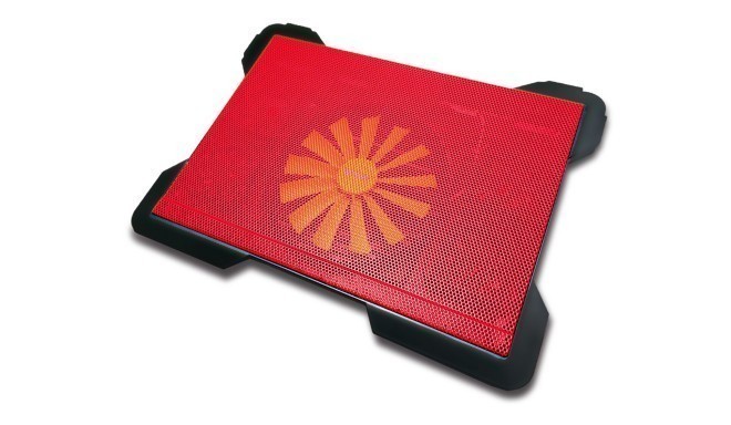 Omega laptop cooler pad Cyclone, red