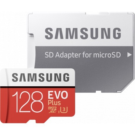 Samsung mälukaart microSDXC 128GB EVO+ Class 10 + adapter