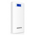 ADATA P20000D Power Bank, 20000mAh, LED flashlight, white