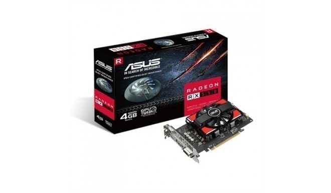 Asus AMD, 4 GB, Radeon RX 550, GDDR5, Process