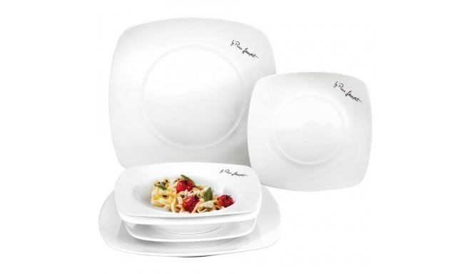 6-piece square dining plate set Lamart LT9002 Dine