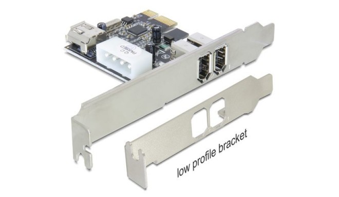 CARD PCI EXPRESS FIREWIRE 2+1 1394A DELOCK (DAMAGED PACKAKING)