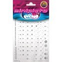 Minipicto keyboard sticker KB-UNI-EE01-WHTLTGRY, white/gray