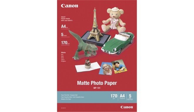 Canon фотобумага MP-101 A4 матовая, 170г 5 листов