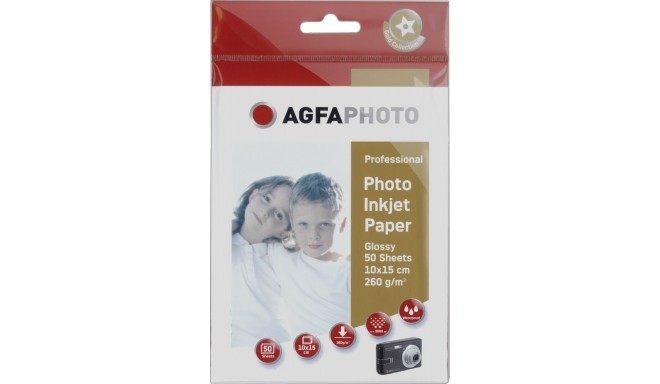 Agfaphoto fotopapīrs 10x15 Professional, glancēts, 260g 50 lapas