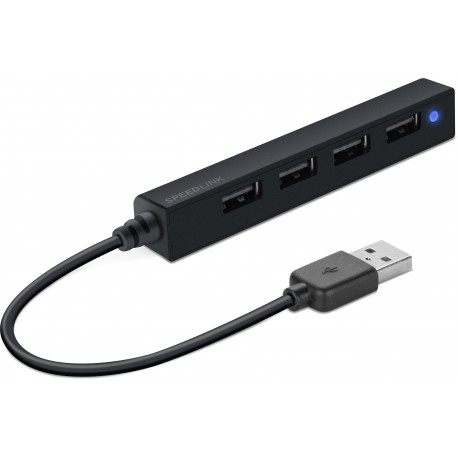 Speedlink USB hub Snappy Slim 4-port (SL-140000-BK)