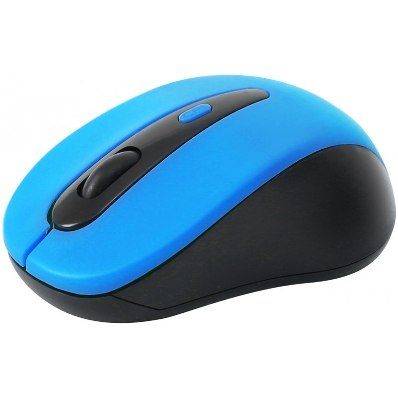 Мышка беспроводная голубая. Синяя мышь. Синяя мышка для игр. WIWU Crystal Magnetic Wireless Mouse, голубая.