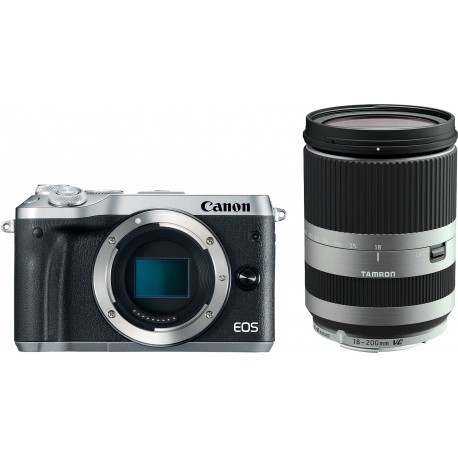 Canon EOS M6 + Tamron 18-200mm VC, silver
