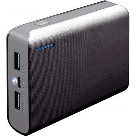 Platinet power bank 6000mAh + фонарик, серый (PMPB6BG)