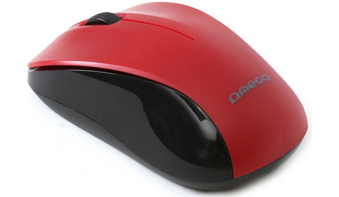 Omega mouse OM-412 Wireless, red