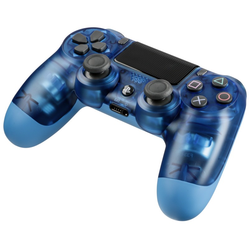 translucent blue ps4 controller