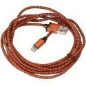Platinet cable USB - Lightning 2m braided, orange