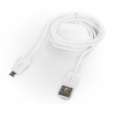 Platinet cable USB - microUSB 1m, white
