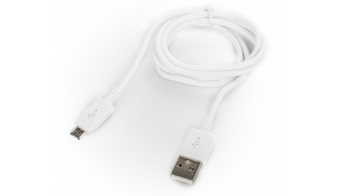 Platinet cable microUSB 1m, white
