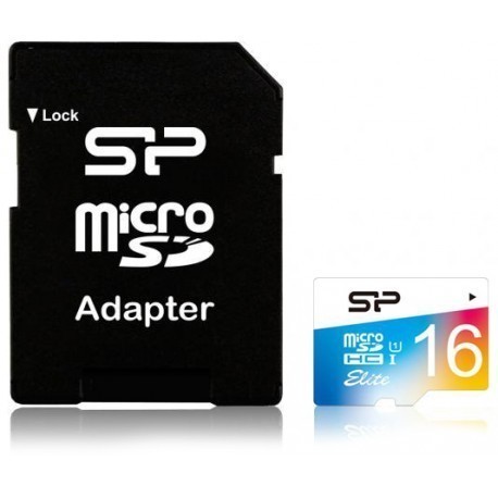Silicon Power memory card microSDHC 16GB Elite Class 10 + adapter