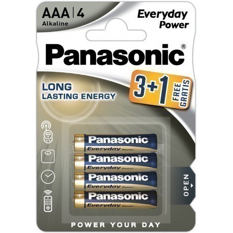 Panasonic Everyday Power батарейки LR03EPS/4B (3+1)