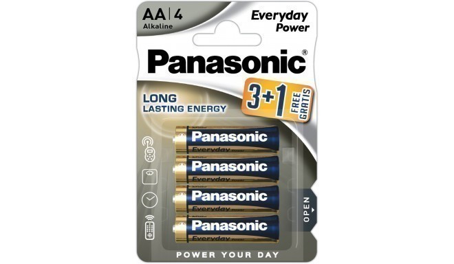Panasonic Everyday Power батарейки LR6EPS/4B (3+1)