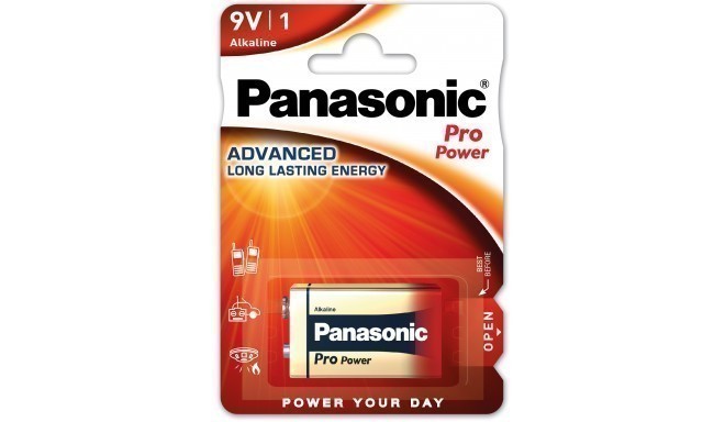 Panasonic Pro Power батарейка 6LR61PPG/1B 9V