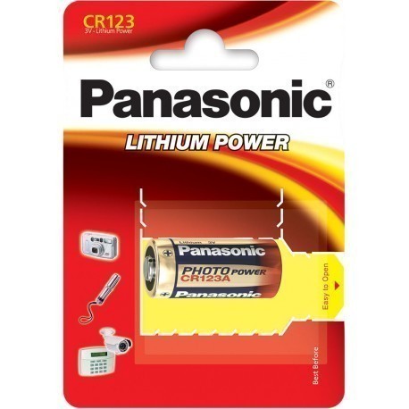 Panasonic patarei CR123A/1B