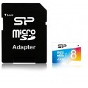 Silicon Power mälukaart microSDHC 8GB Elite Class 10 + adapter