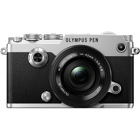 Olympus PEN-F + 14-42mm EZ Kit, hõbe/must