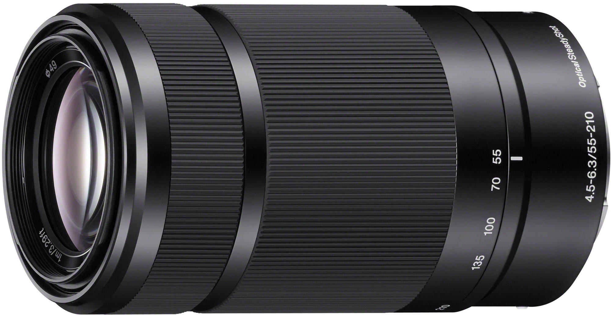 Sony E 55-210mm f/4.5-6.3 OSS objektiiv, must