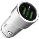 Silicon Power car charger 2×USB, silver (CC202P)