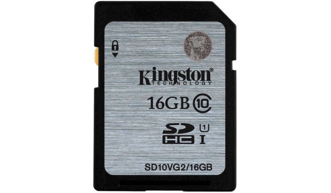 Kingston mälukaart SDHC 16GB Class 10 (SD10VG2)