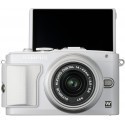 Olympus PEN Lite E-PL6 + 14-42mm II R + 40-150mm R kit, white/silver