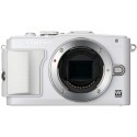 Olympus PEN Lite E-PL6 + 14-42mm II R + 40-150mm R kit, white/silver