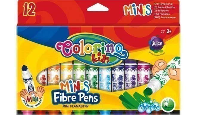 Colorino Mini marķieri 12 krāsas