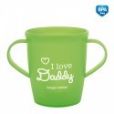 CANPOL training cup with handles  I love Mummy/Daddy 250ml 31/208