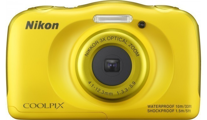 Nikon Coolpix S33, yellow