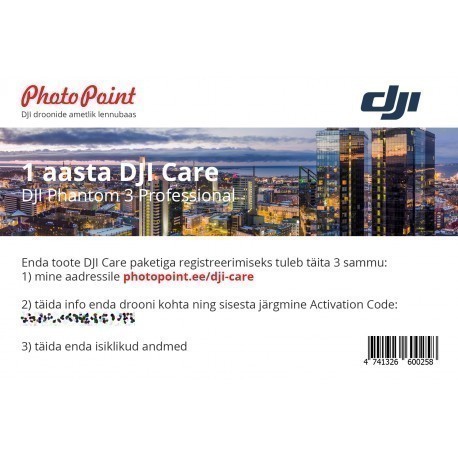 DJI Care Phantom 3 Professional 1 gads