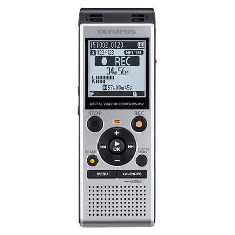 Olympus diktofons WS-852, sudrabots