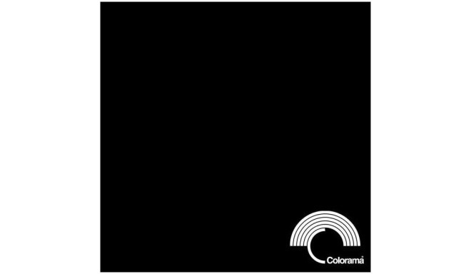 Colorama бумажный фон 1,35x11м, черный (0568)