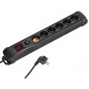 Vivanco extension cord 6 sockets 1.4m, black (26556)
